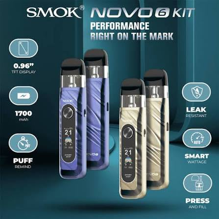 Smok Novo 6 Kit Vape Zone & Smokers Accessories Smok Novo 6 Kit Vape Zone & Smokers Accessories