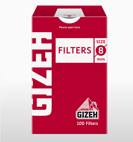 Gizeh Biodegradable Cotton Filters - Pure