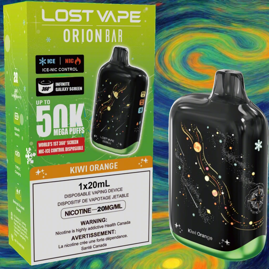 Lost Vape Orion Bar 50k, Kiwi Orange