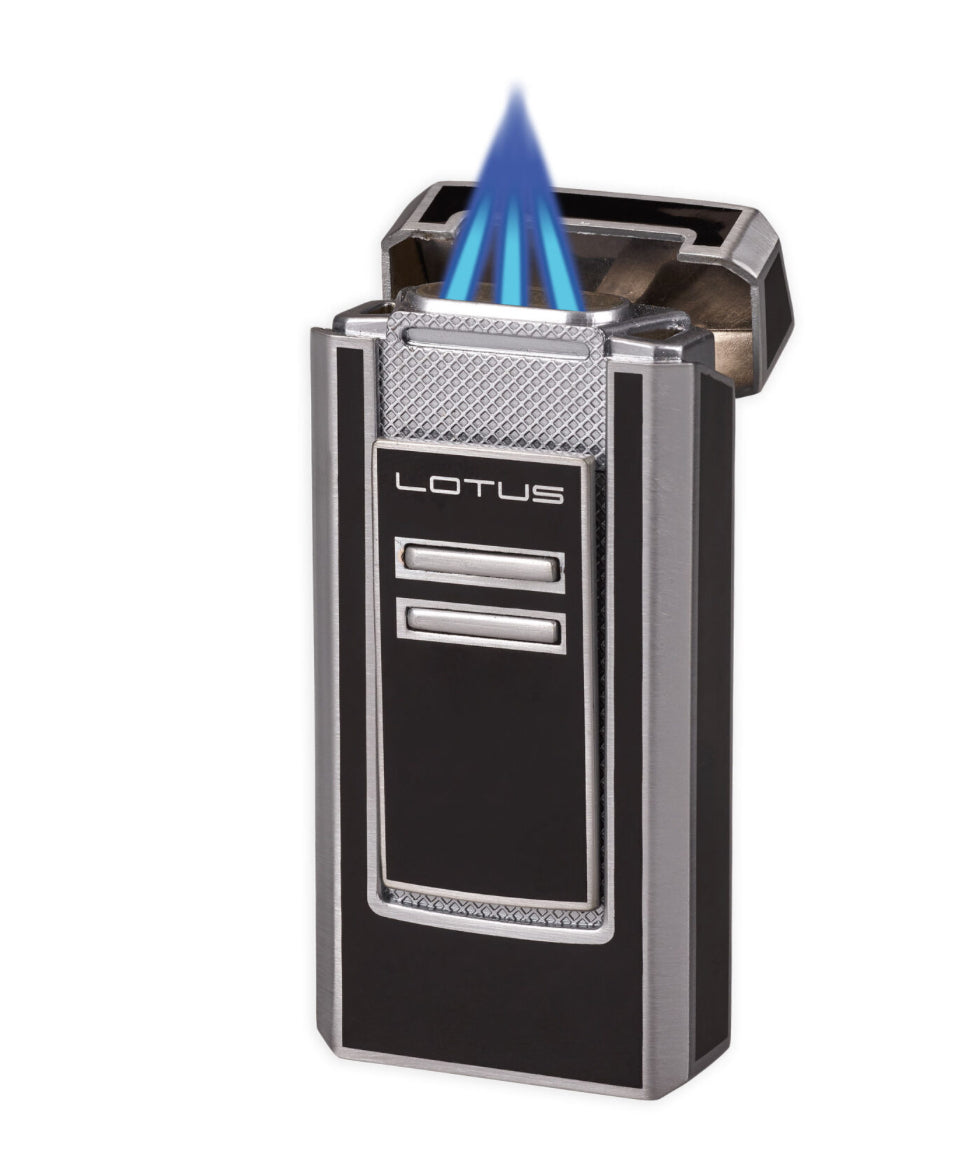 Lotus-lighter-torch-cigar-punch-46-black-silver