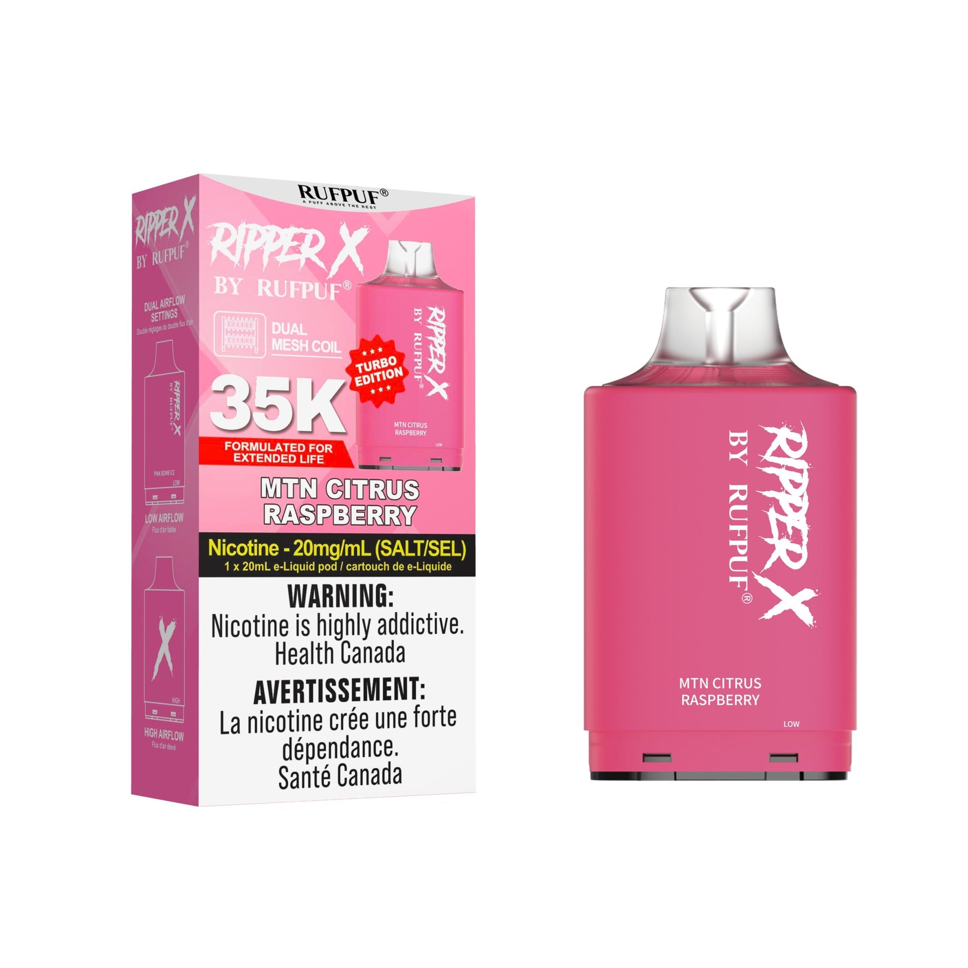 Ruffpuf-Ripper-X-35000-Puffs-MTN Citrus Raspberry