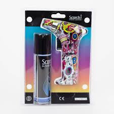 Scorch-torch-butane-set-pink-floral-pattern