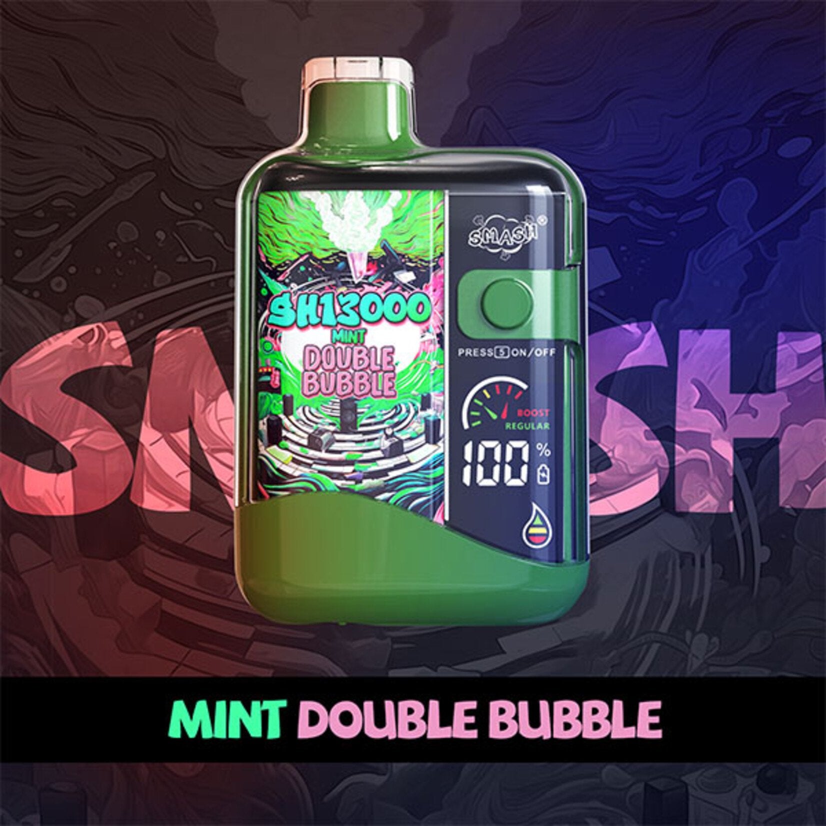 Smash-13k-mint-double-bubble-disposable