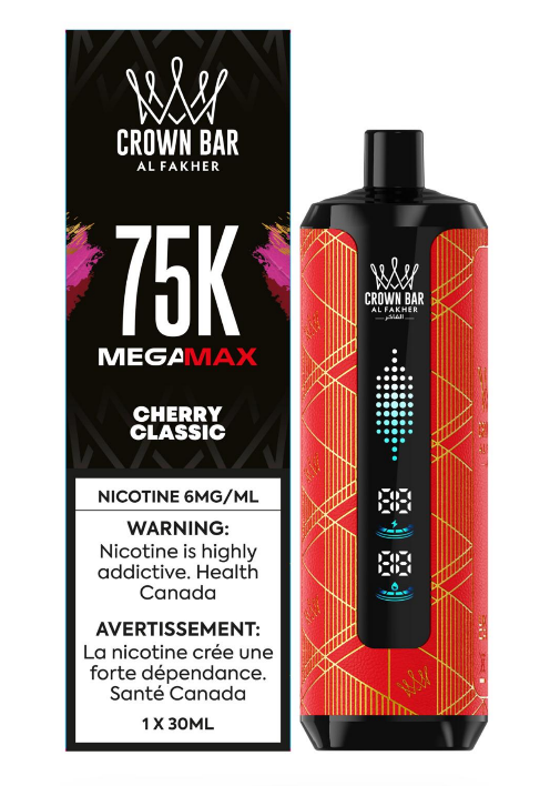 Crown Bar AL Fakher 75k Mega Max Vape Zone & Smokers Accessories Crown Bar AL Fakher 75k Mega Max Vape Zone & Smokers Accessories