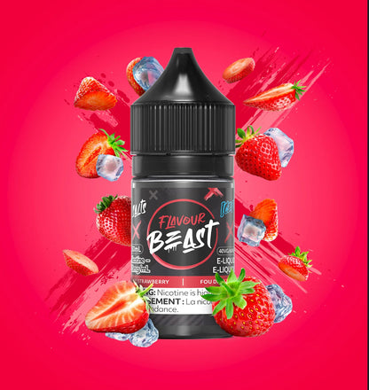 Flavour Beast E-Juice Salt Nic 30ml 20mg Sic Strawberry iced