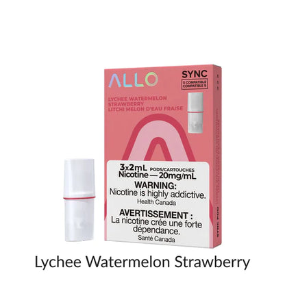 Allo Pods Lychee Watermelon Strawberry