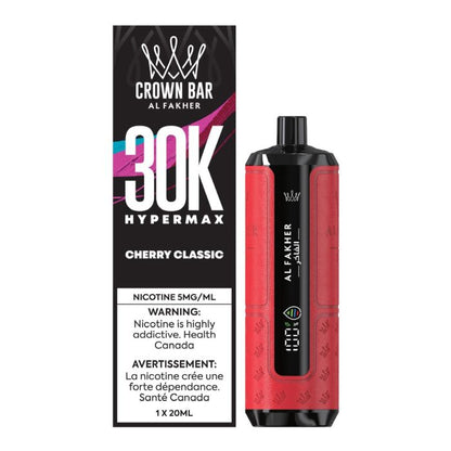 Crown-bar-Al-fakher-30k-hookah-vape-disposable-cherry-classic 