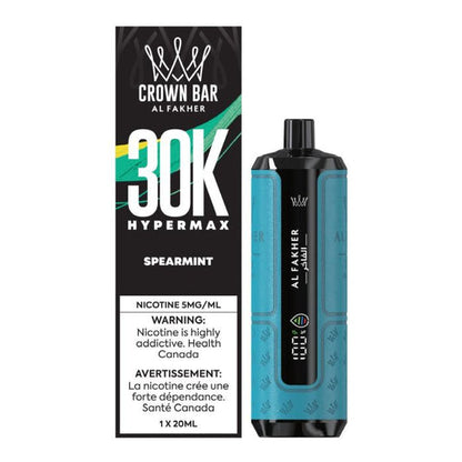 Crown-bar-Al-fakher-30k-hookah-vape-disposable-spearmint