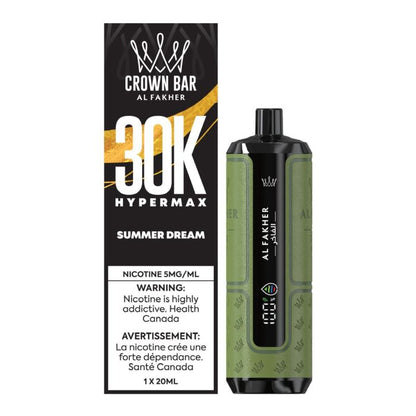 Crown-bar-Al-fakher-30k-hookah-vape-disposable-summer-dream 