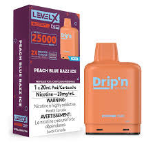 Drip’n-Pods-Level X-25000-Puffs-Peach Blue Razz Ice