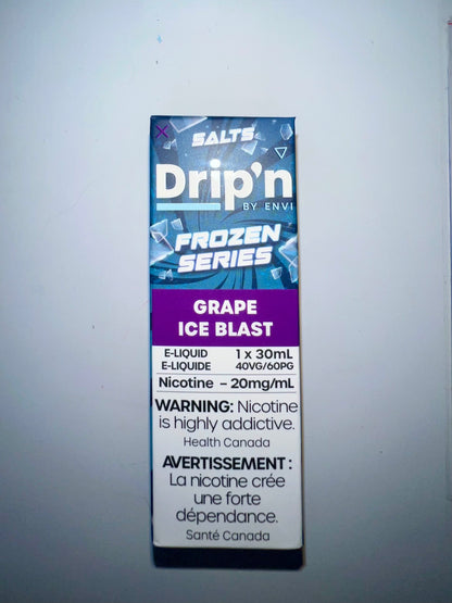 Drip’n by Envi Frozen E-Liquid 30ml-20mg Grape Ice Blast 