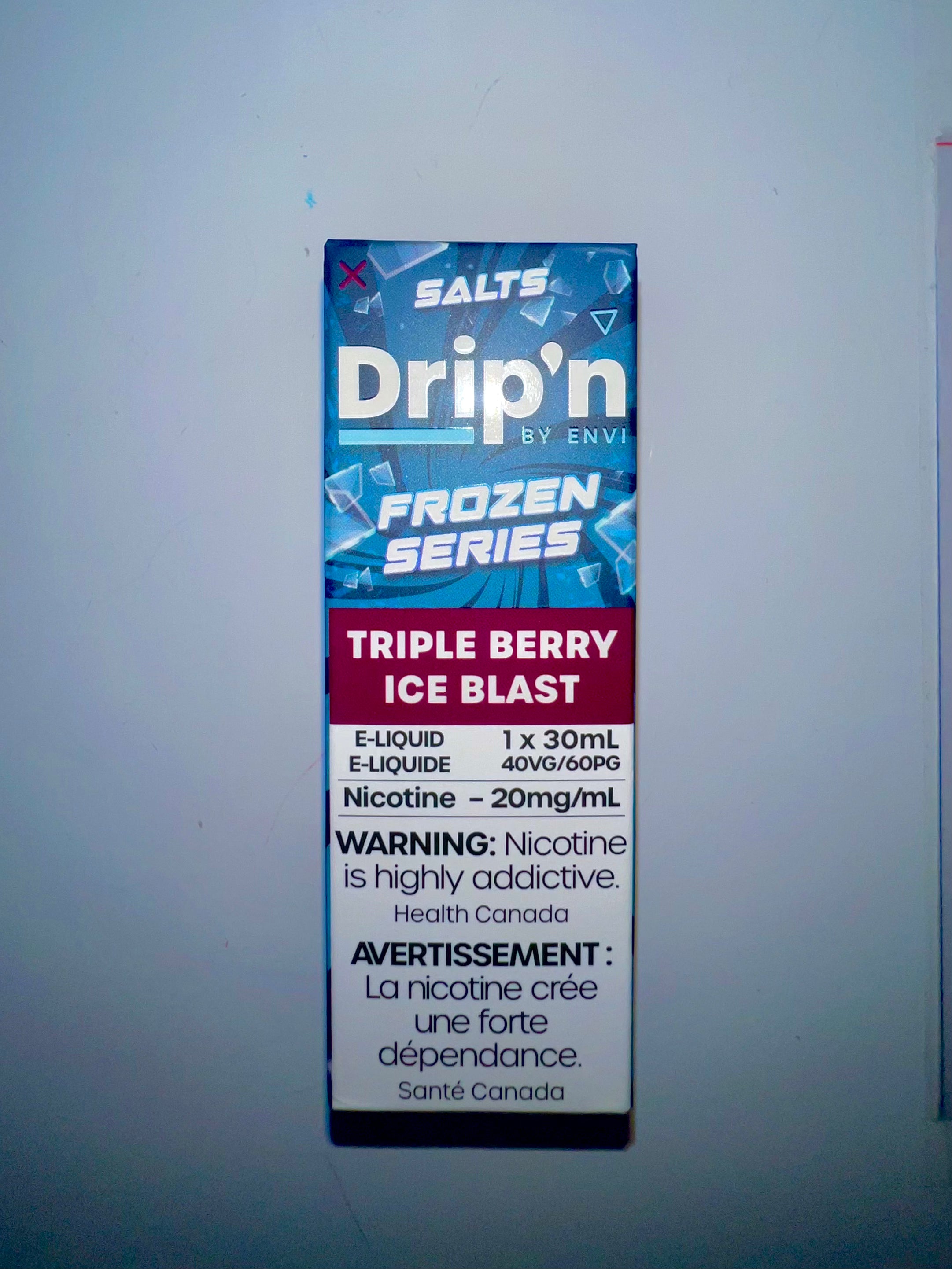 Drip’n by Envi Frozen E-Liquid 30ml-20mg Triple Berry Ice Blast 