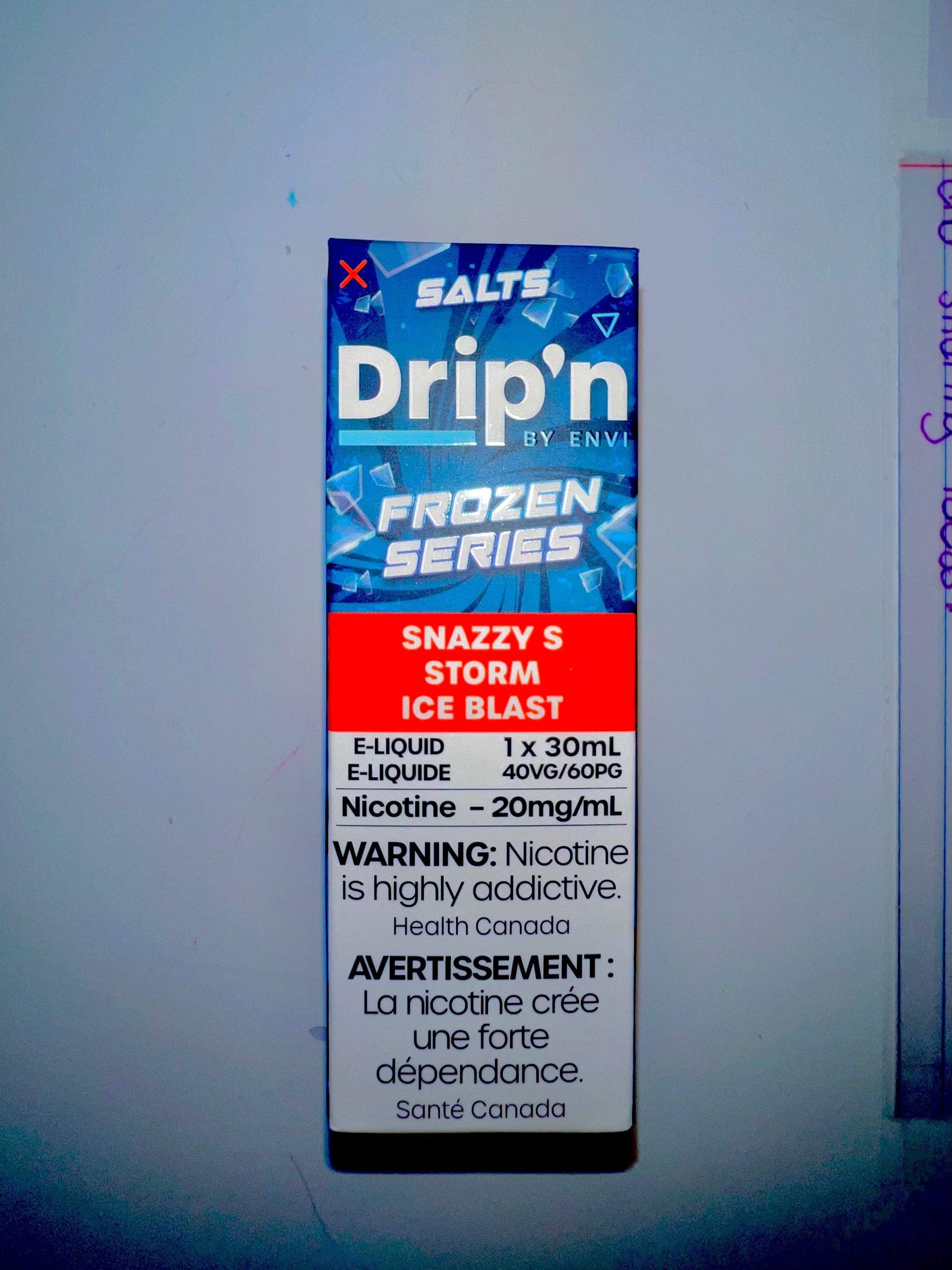 Drip’n by Envi Frozen Series 30ml-20mg Snazzy S Storm Ice Blast 