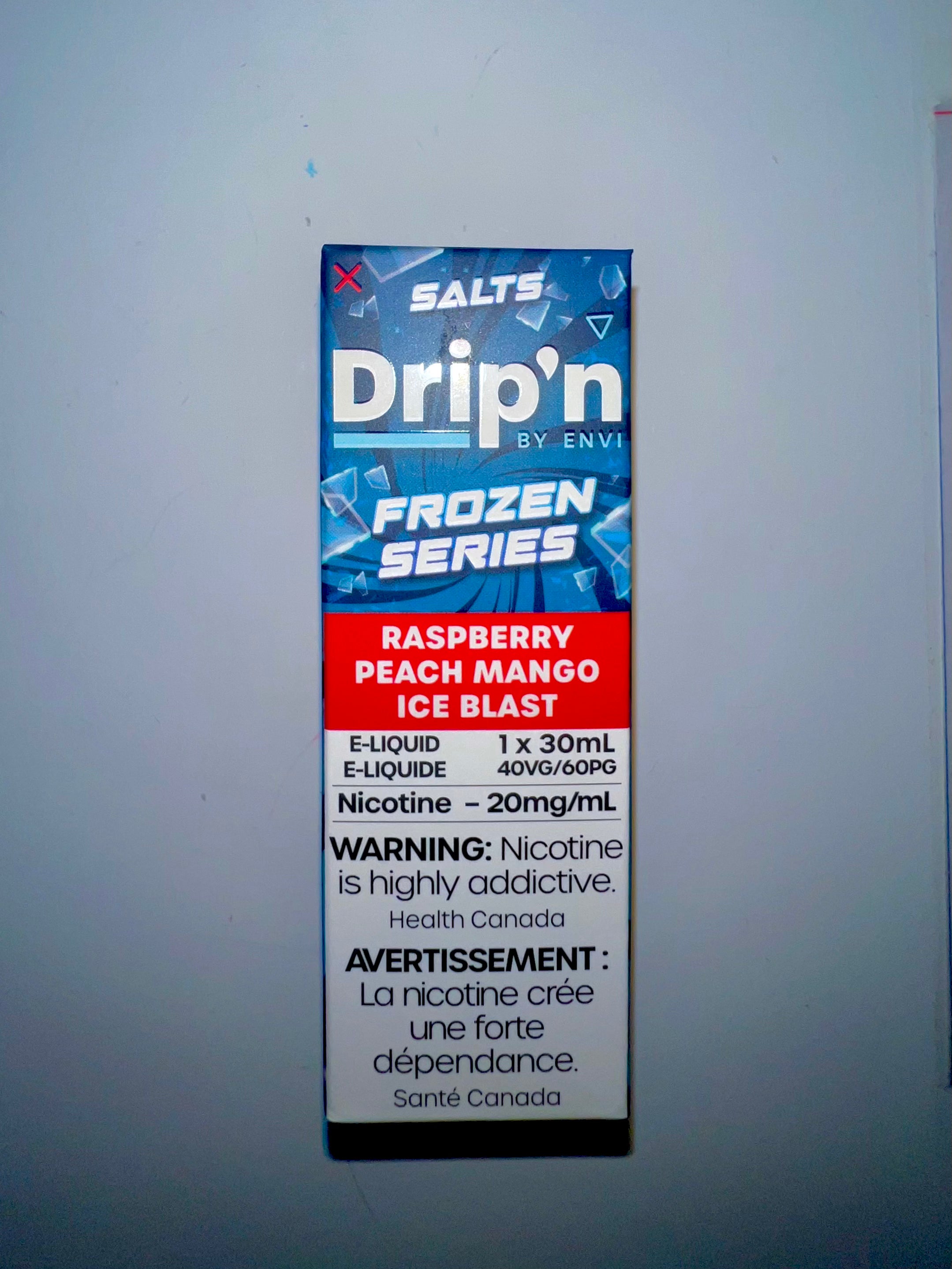 Drip’n E-Juice Frozen Series Raspberry Peach Mango Ice Blast