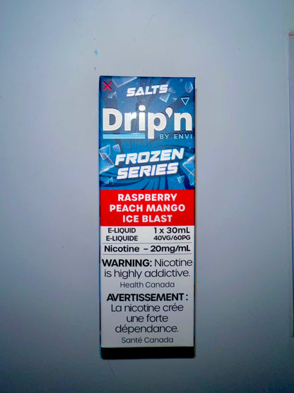 Drip’n E-Juice Frozen Series Raspberry Peach Mango Ice Blast