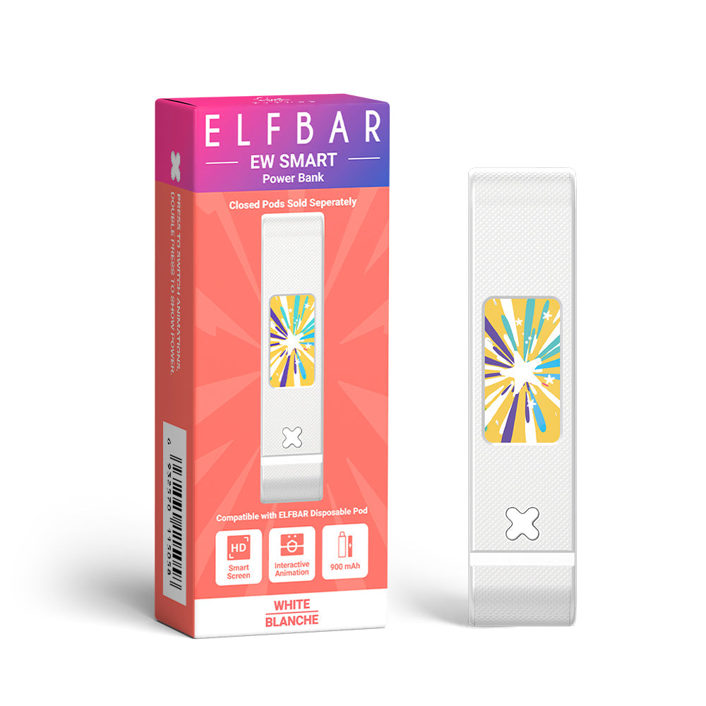 Elfbar EW Batteries White Smart With Screen