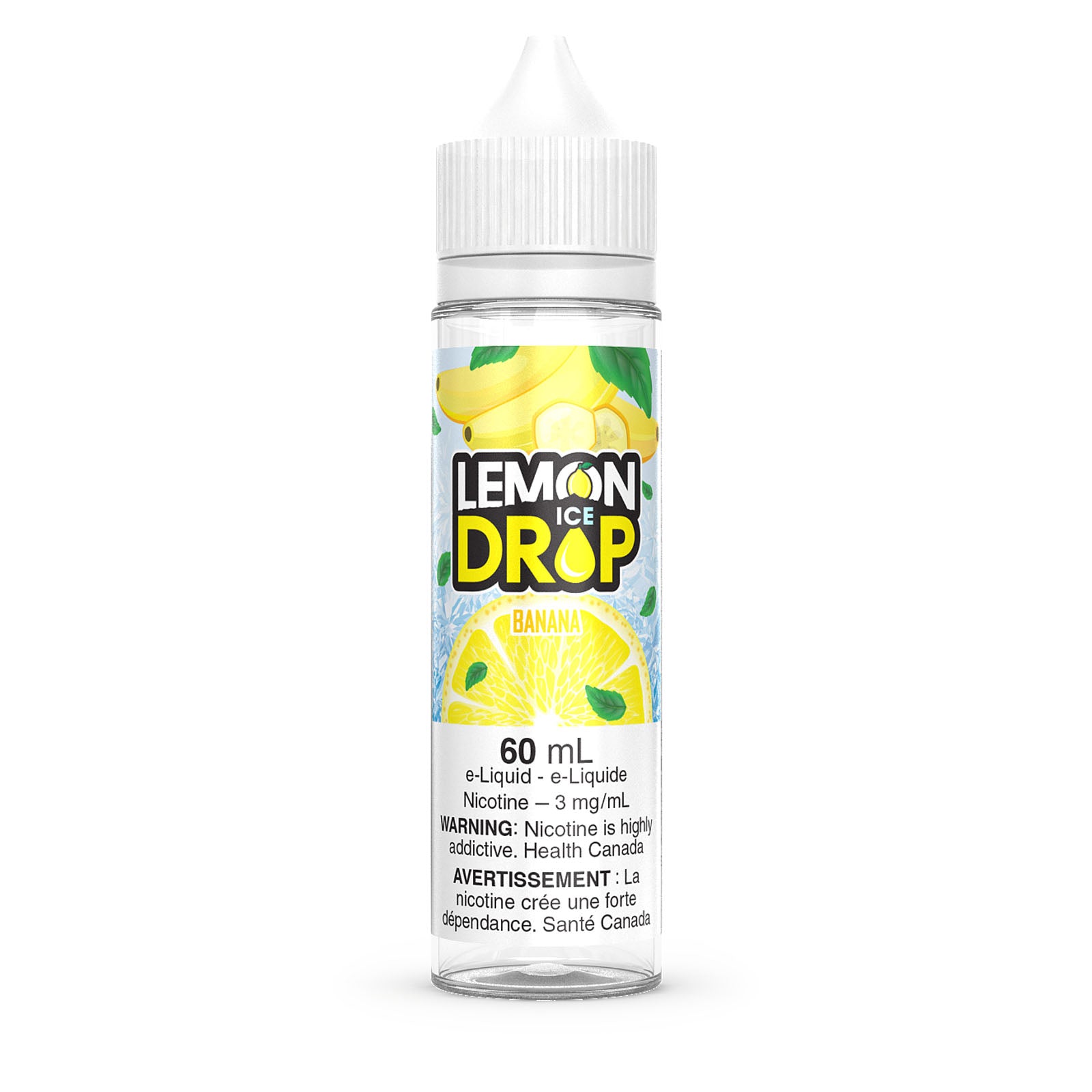 Lemon Drop ICE FreeBase Nicotine Free E-Liquid Banana