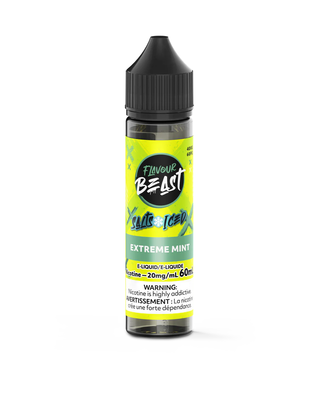 Flavour Beast E-Juice Salt Nicotine 20mg/60ml Extreme Mint