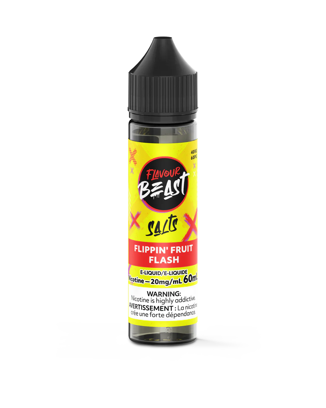 Flavour Beast E-Juice Salt Nicotine 20mg/60ml Flippin Fruit Flash