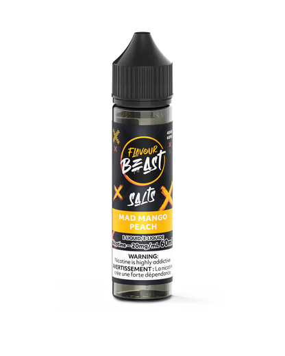 Flavour Beast E-Juice Salt Nicotine 20mg/60ml Mad Mango Peach