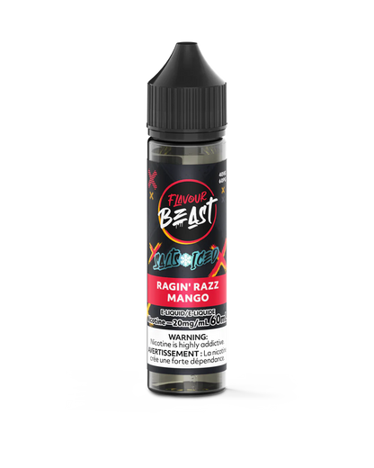 Flavour Beast E-Juice Salt Nicotine 20mg/60ml Ragin Razz Mango