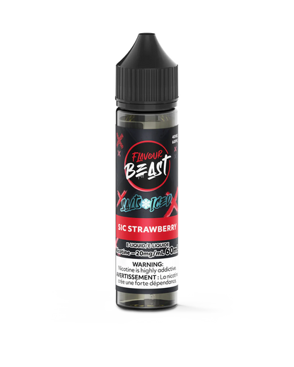 Flavour Beast E-Juice Salt Nicotine 20mg/60ml Sic Strawberry