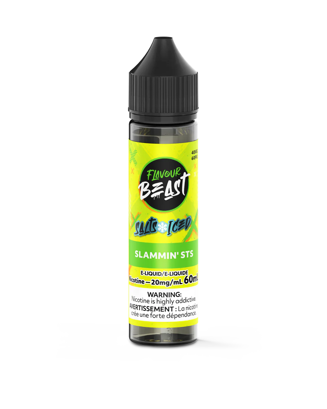 Flavour Beast E-Juice Salt Nicotine 20mg/60ml Slammin STS