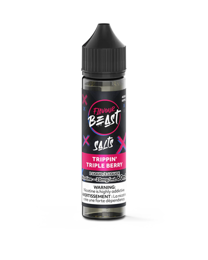 Flavour Beast E-Juice Salt Nicotine 20mg/60ml Trippin Triple Berry