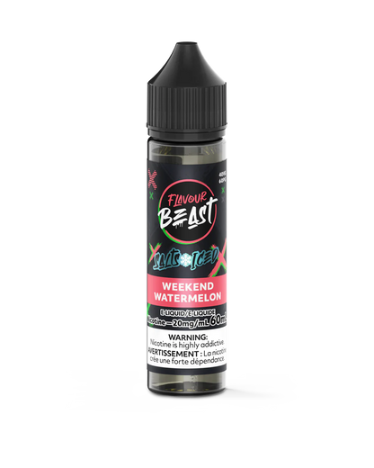 Flavour Beast E-Juice Salt Nicotine 20mg/60ml Weekend Watermelon