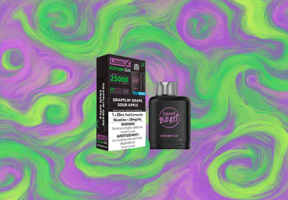 Flavour Beast G2 Level X Pod, Grapplin’ Grape Sour Apple