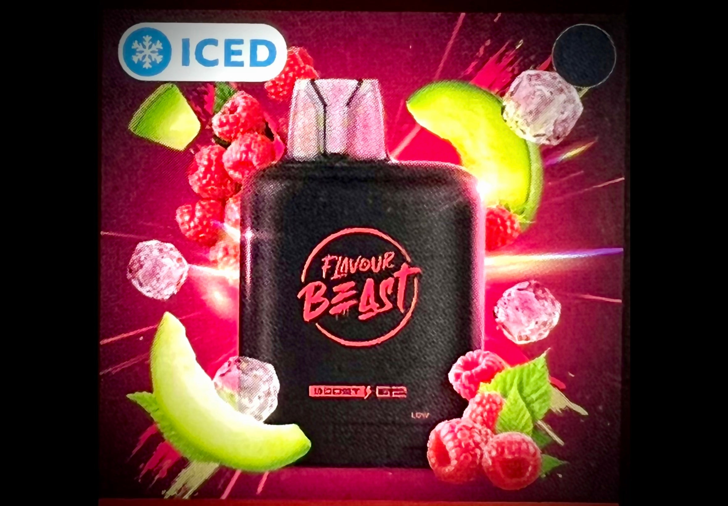 Flavour Beast Level-X Boost G2 25k Pods Rad Razz Melon