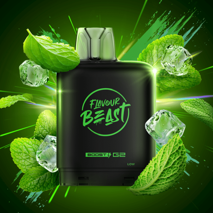 Flavour Beast Level-X Boost G2 25k Pods Super Spearmint