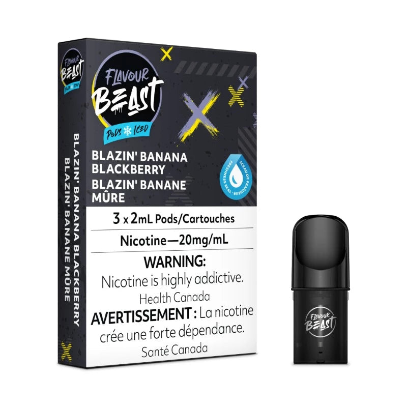 Flavour Beast Pods Blazin Banana Blackberry