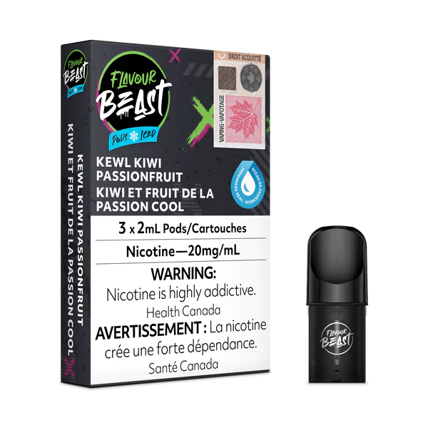 Flavour Beast Pods Kewl Kiwi Passionfruit