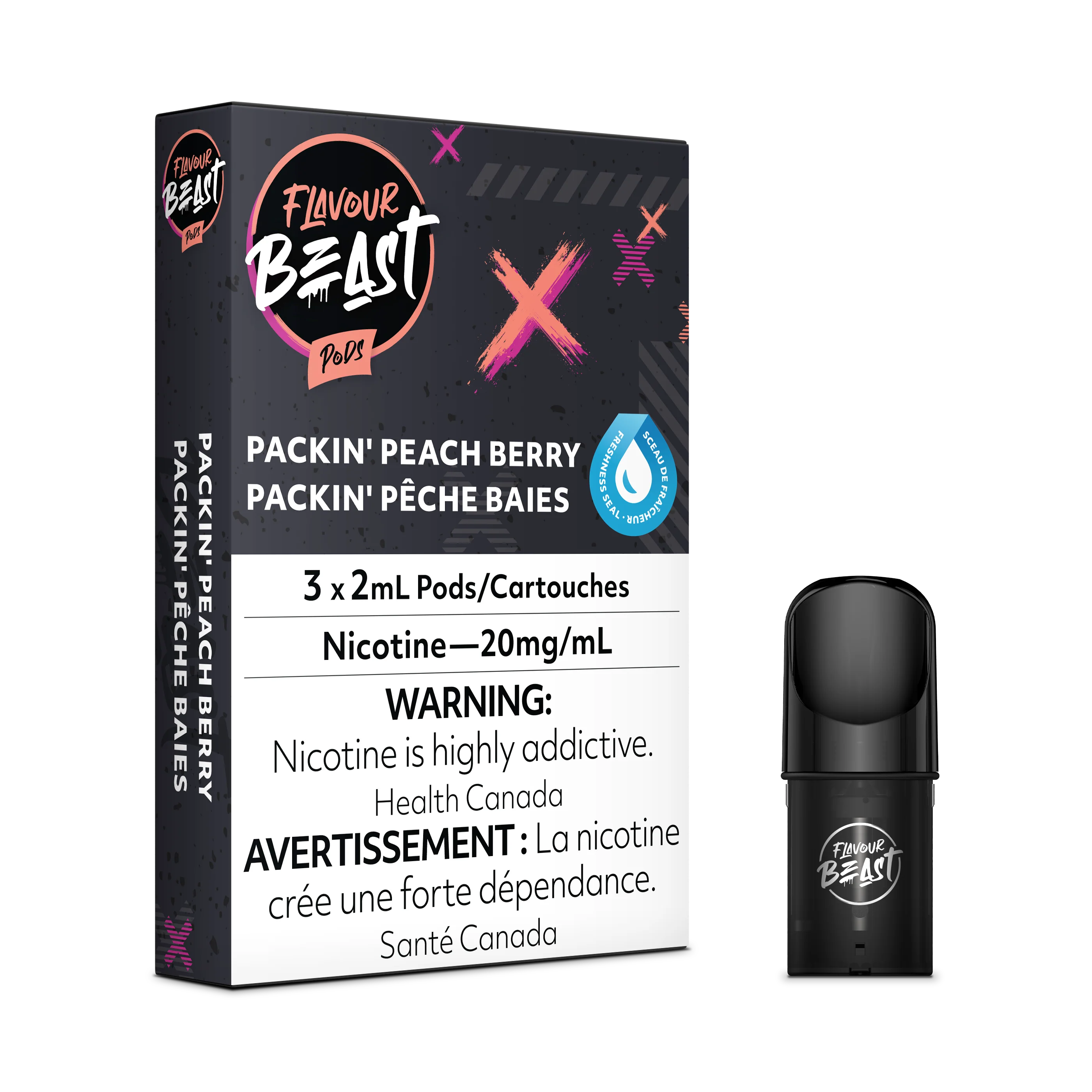 Flavour Beast Pods Packin Peach Berry