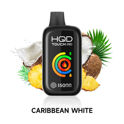 HQD Touch Pro 15000 Puffs Disposables Caribbean White