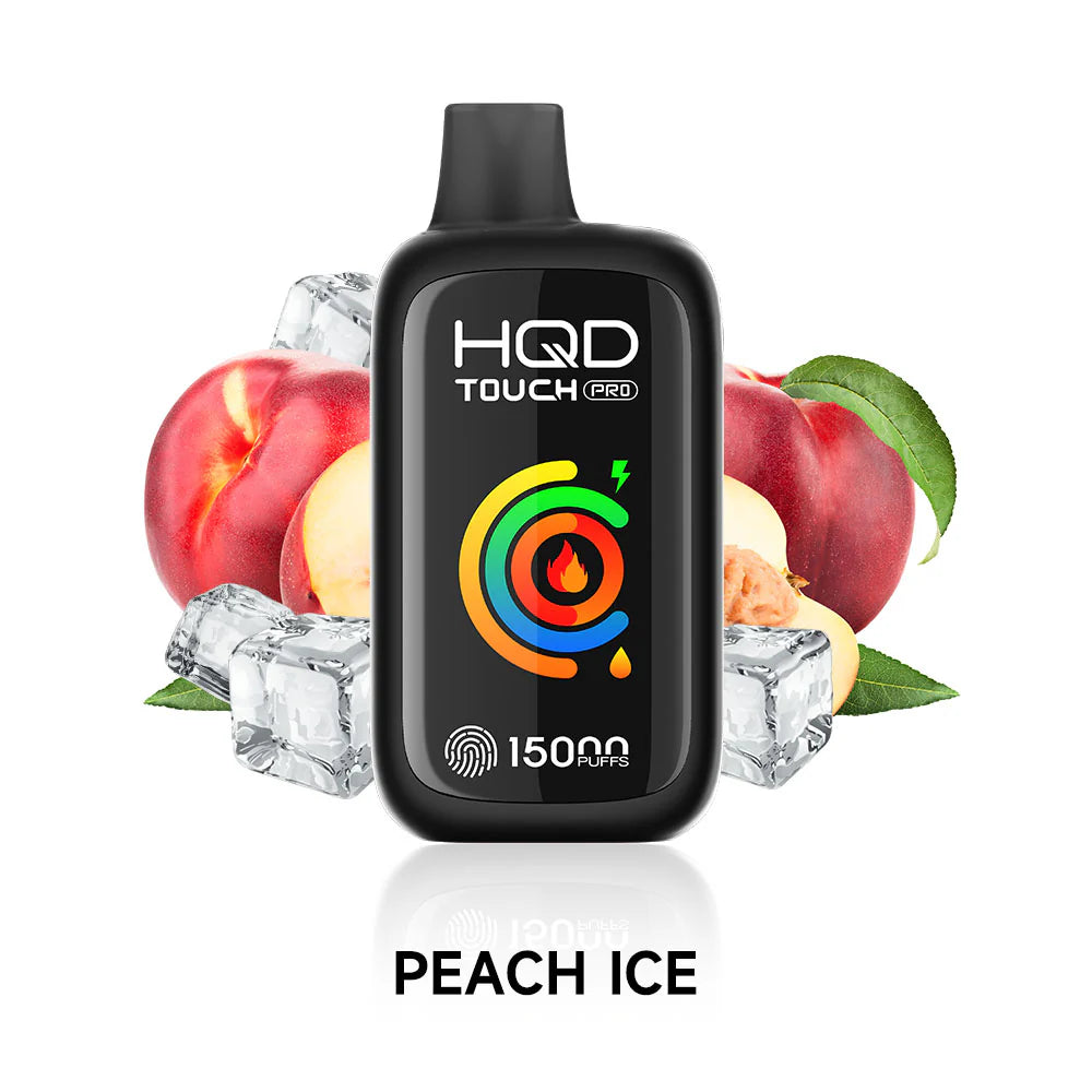 HQD Touch Pro 15000 Puffs Disposables Peach Ice