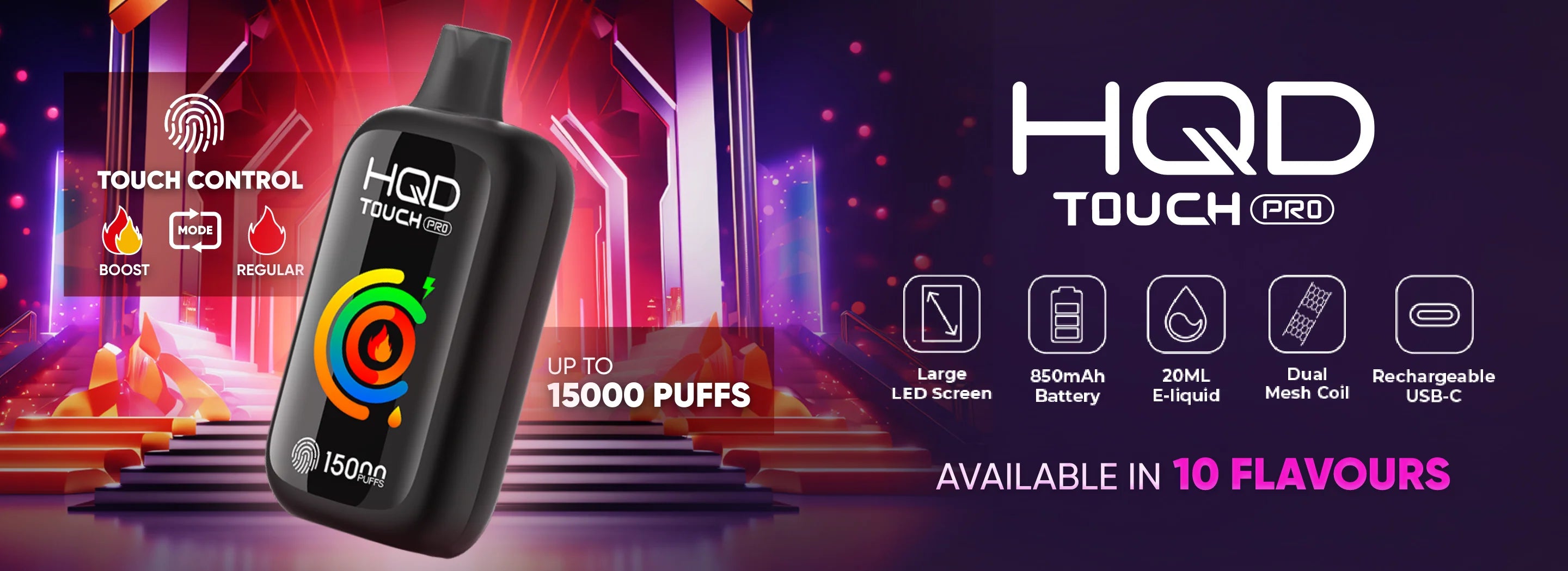 HQD Touch Pro 15000 Puffs Touch Pro