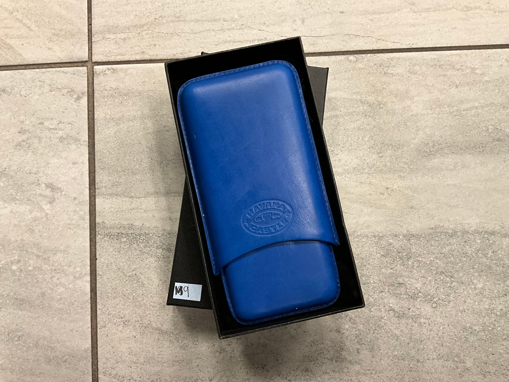 Havana-Castle-Cigar-Case-Blue-Medium