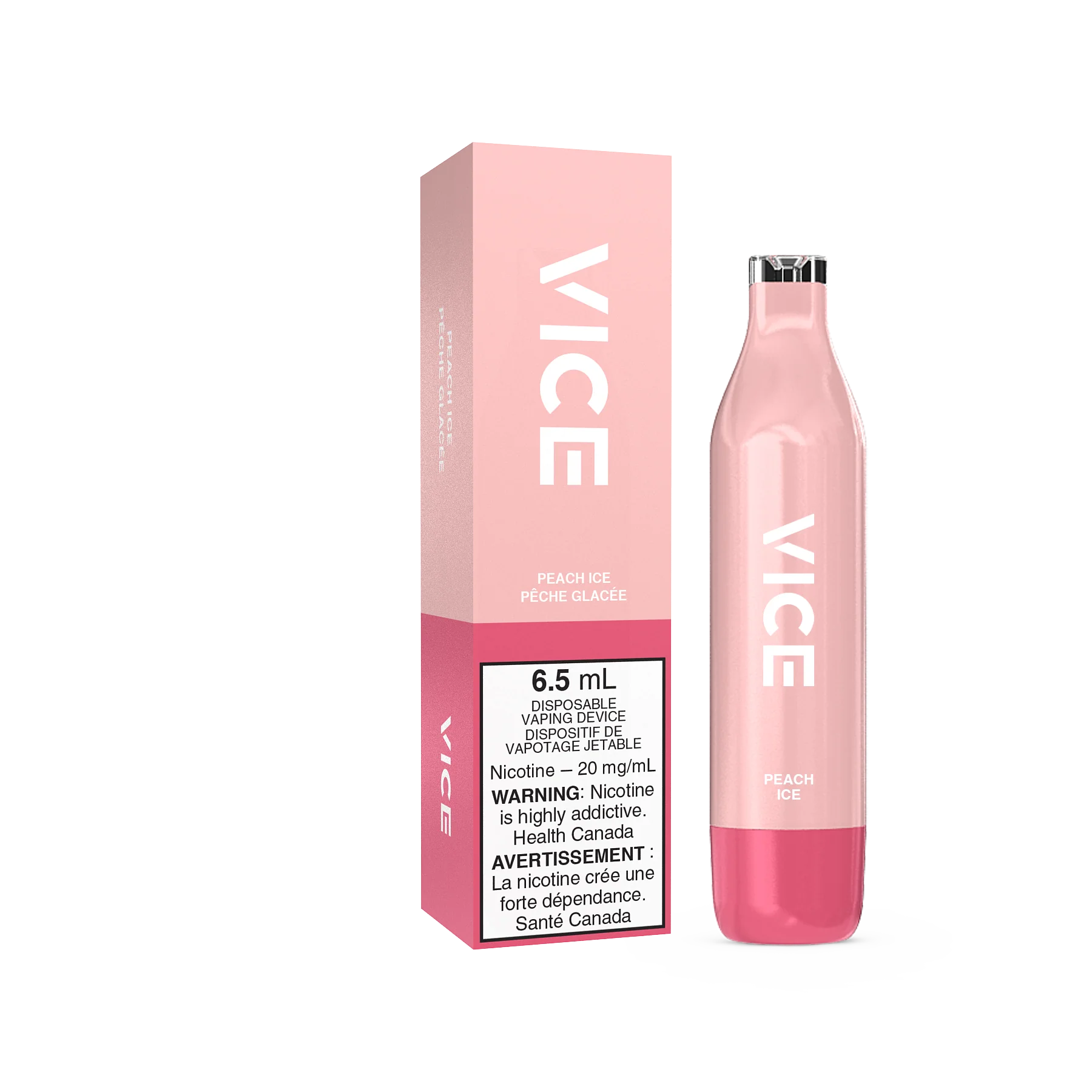 Vice 2500 puff disposable 20mg Peach ice