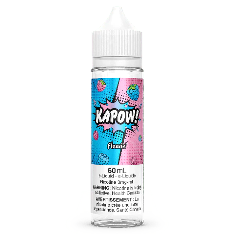 Kapow Freebase Nicotine Free 60ml E-Liquid Flossin’/Cloudy