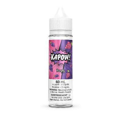 Kapow Freebase Nicotine Free 60ml E-Liquid Purply