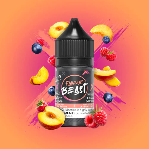 Flavour Beast E-Juice Salt Nic 30ml 20mg Packin’ Peach Berry