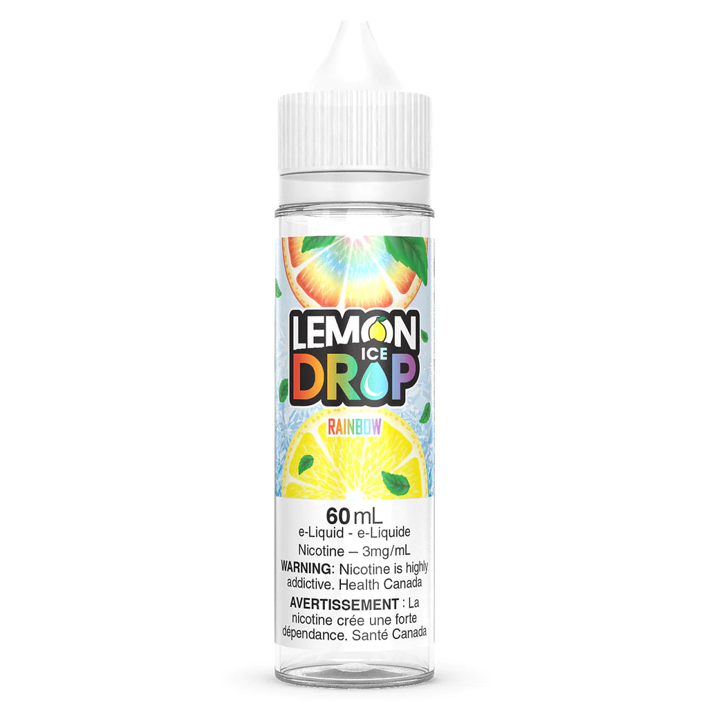 Lemon Drop ICE FreeBase Nicotine Free E-Liquid Rainbow