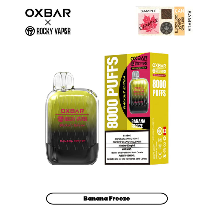 Ox bar 8000 puff disposable 