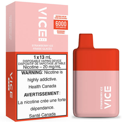 Vice 6000 puff disposable Strawberry ice