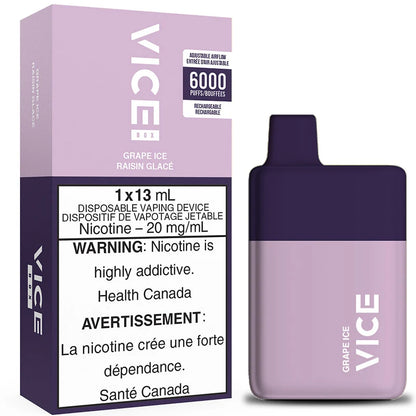 Vice 6000 puff disposable Grape ice