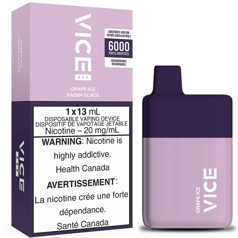 Vice 6000 puff disposable Grape ice