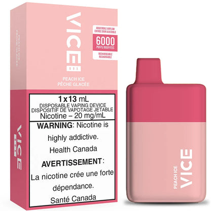 Vice 6000 puff disposable Peach ice