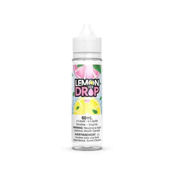 Lemon Drop ICE FreeBase Nicotine Free E-Liquid Pink